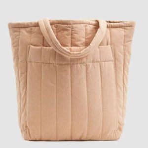 BAGGU Quilted Pocket Tote in Canyon